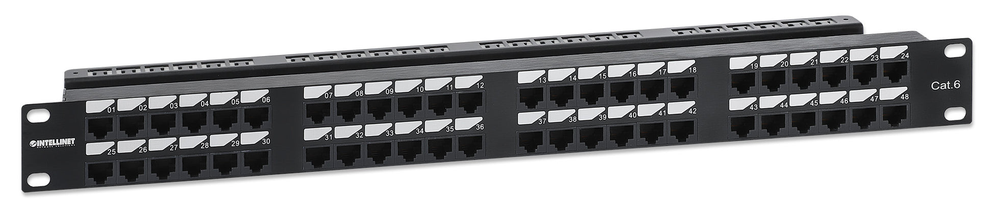 Cat6 48-Port Patch Panel, 1U Image 1