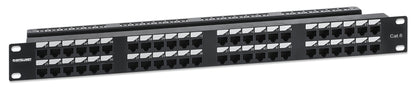 Cat6 48-Port Patch Panel, 1U Image 1