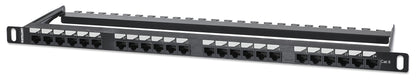 Cat6 24-Port Patch Panel, 0.5U Image 1