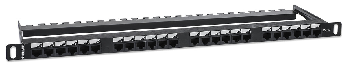 Cat6 24-Port Patch Panel, 0.5U Image 2