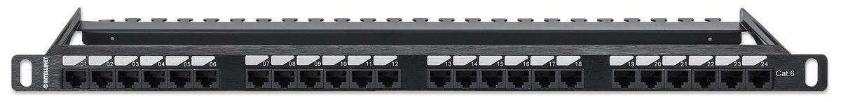 Cat6 24-Port Patch Panel, 0.5U Image 3