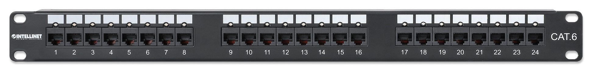 Port Identifier Cat6 24-Port Patch Panel with LEDs, 1U Image 3