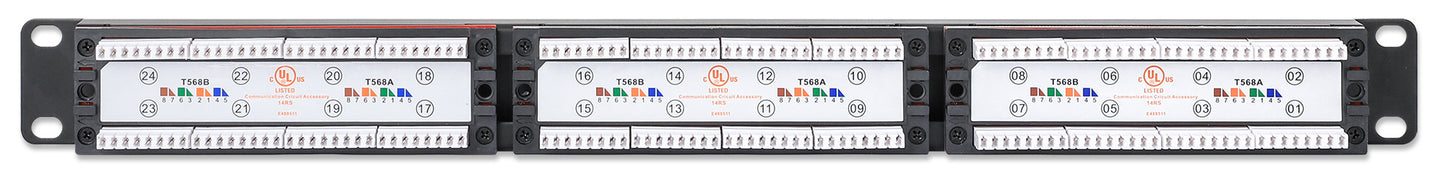 Port Identifier Cat6 24-Port Patch Panel with LEDs, 1U Image 4