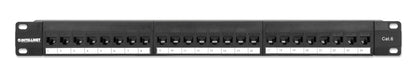 24-Port Unshielded Blank Patch Panel with Pre-Installed Cat6 Keystone Couplers, 1U Image 3