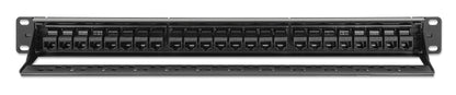24-Port Unshielded Blank Patch Panel with Pre-Installed Cat6 Keystone Couplers, 1U Image 4