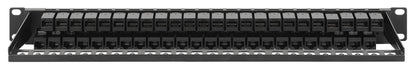 48-Port Unshielded Blank Patch Panel with Pre-Installed Cat6 UTP Keystone Couplers, 1U Image 4