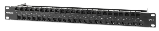 48-Port Unshielded Blank Patch Panel with Pre-Installed Cat6 UTP Keystone Couplers, 1U Image 1