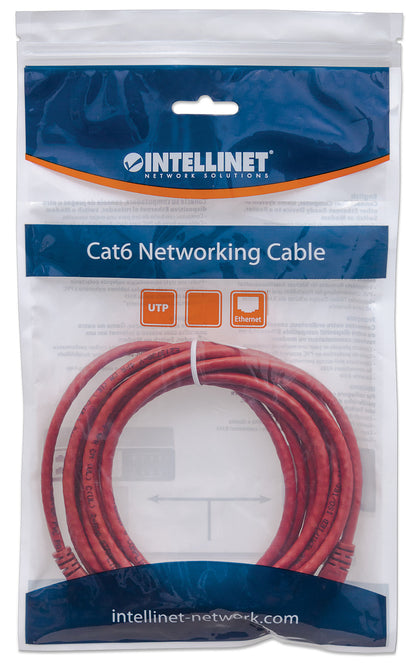Cat6 U/UTP Network Patch Cable, 23 m (75 ft.), Red Packaging Image 2