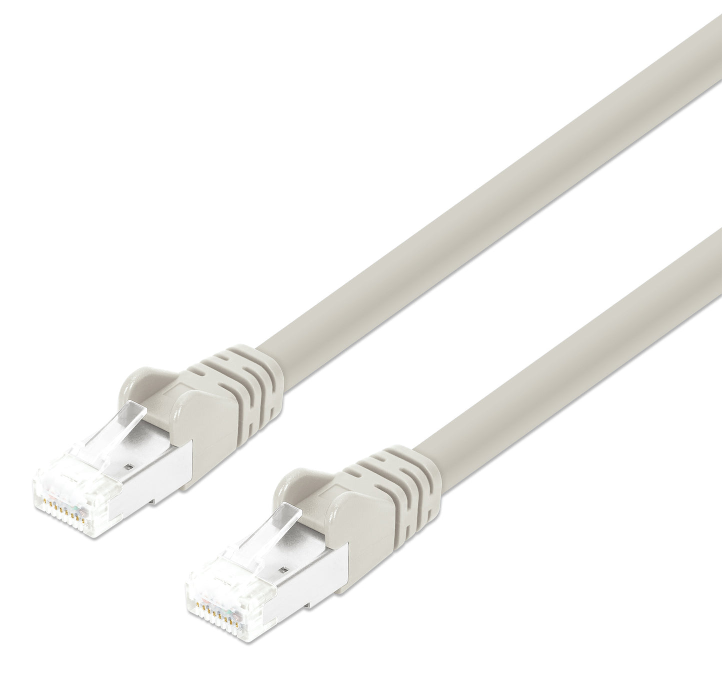 Cat8.1 S/FTP Network Patch Cable, 0.25 m, Gray Image 1