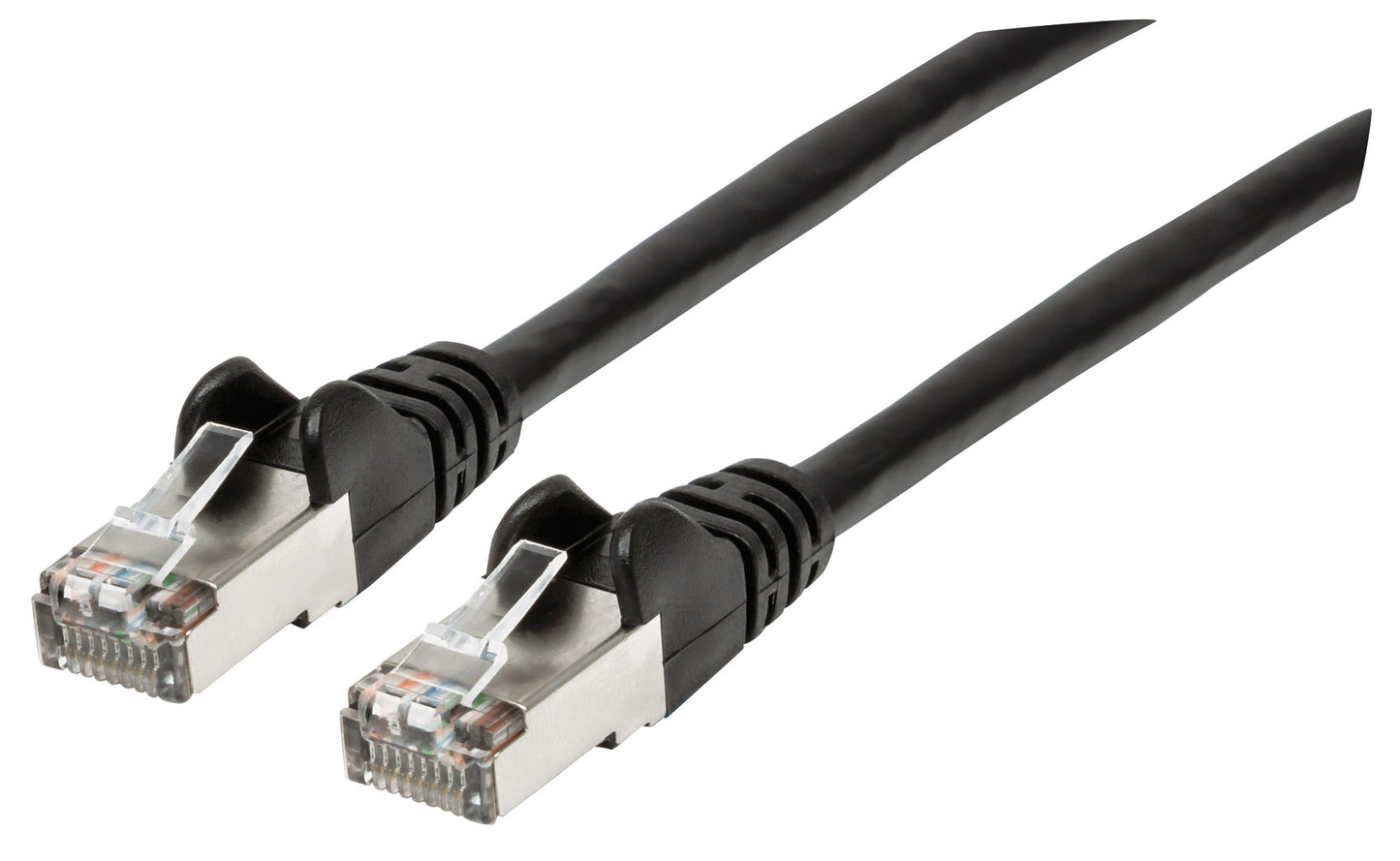 Cat6a S/FTP Patch Cable, 50 ft., Black Image 1