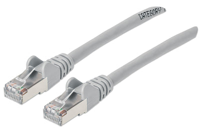 Cat6a S/FTP Network Patch Cable, 10 ft., Gray Image 1