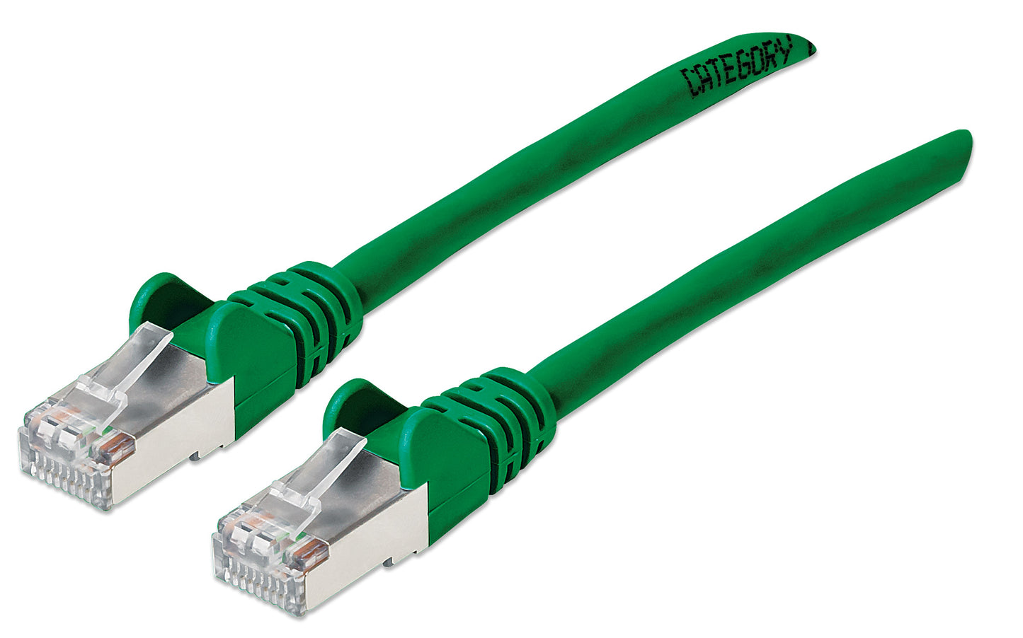 Cat6a S/FTP Network Patch Cable, 3 ft., Green Image 1