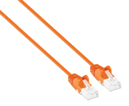 Cat6 U/UTP Slim Network Patch Cable, 3 ft., Orange Image 2