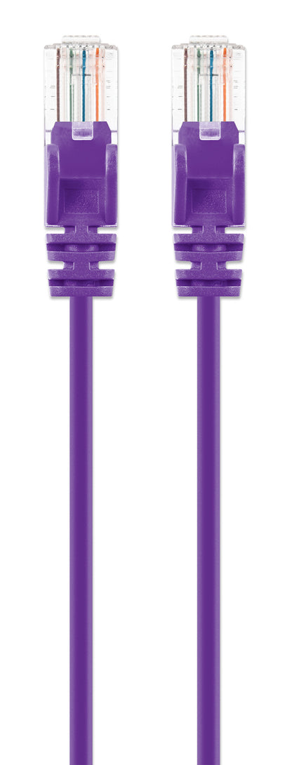 Cat6 U/UTP Slim Network Patch Cable, 1 ft., Purple Image 4