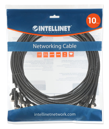 Cat8.1 U/FTP Slim Network Patch Cable, 7 ft., Black, 10-Pack Image 8