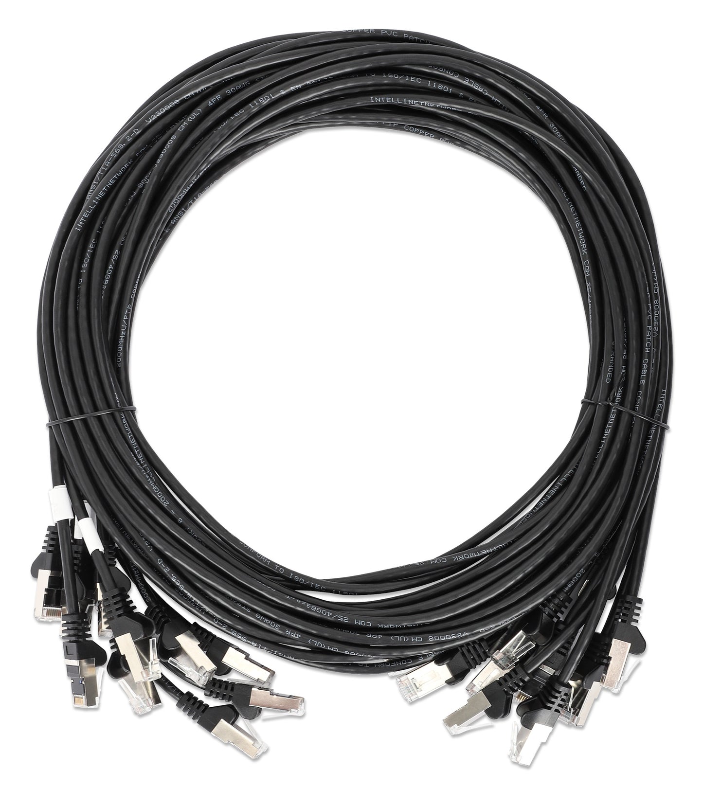 Cat8.1 U/FTP Slim Network Patch Cable, 10 ft., Black, 10-Pack Image 7