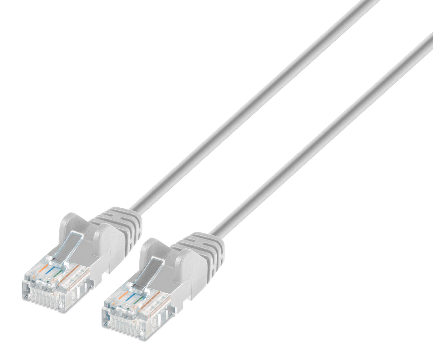 Cat6 U/UTP Slim Network Patch Cable, 0.5 ft., Gray Image 1