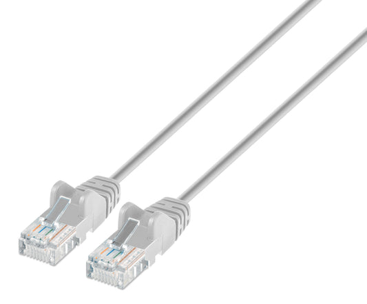 Cat6 U/UTP Slim Network Patch Cable, 0.5 ft., Gray Image 1