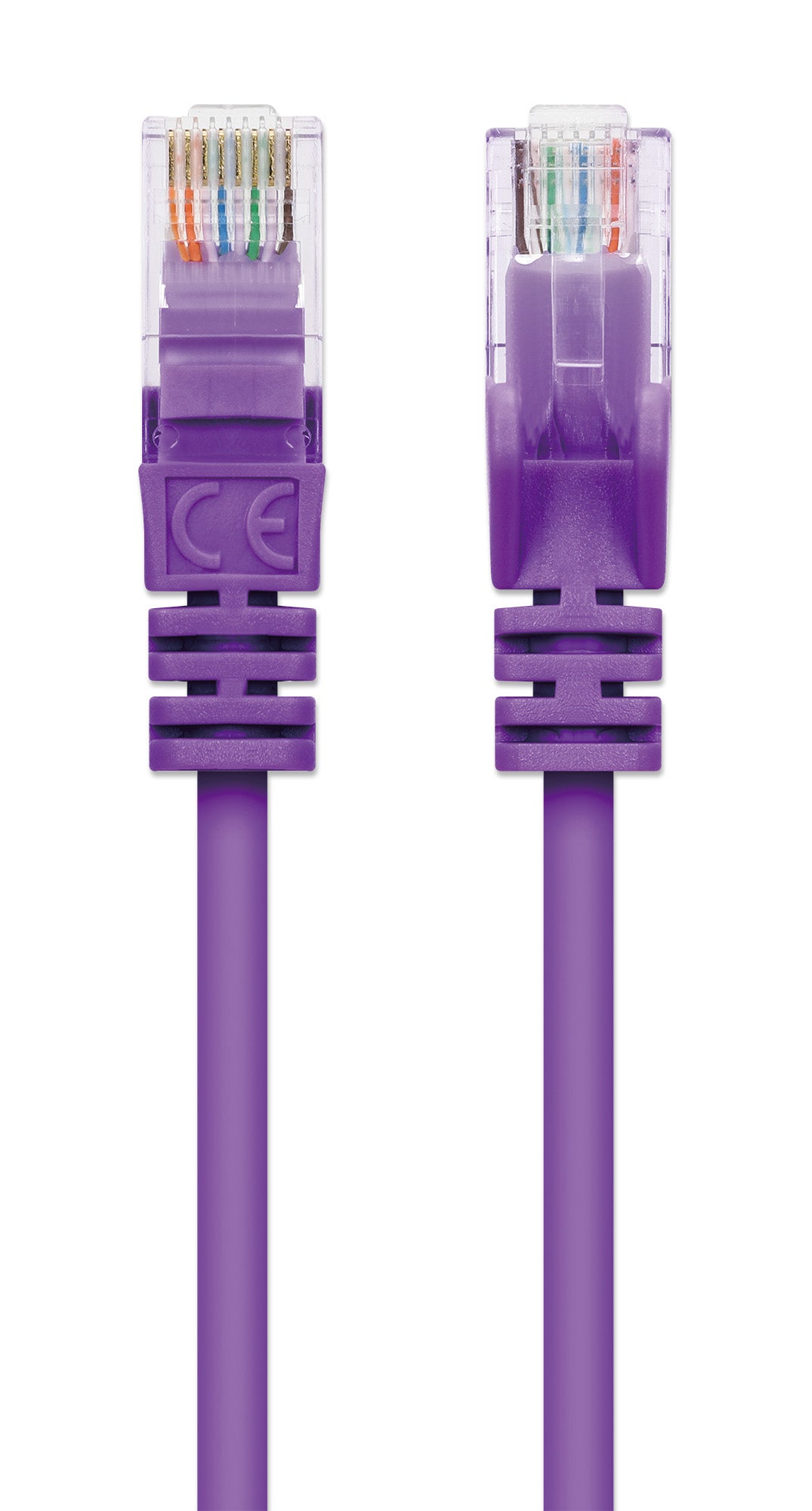 Cat6 U/UTP Slim Network Patch Cable, 0.5 ft., Purple Image 4