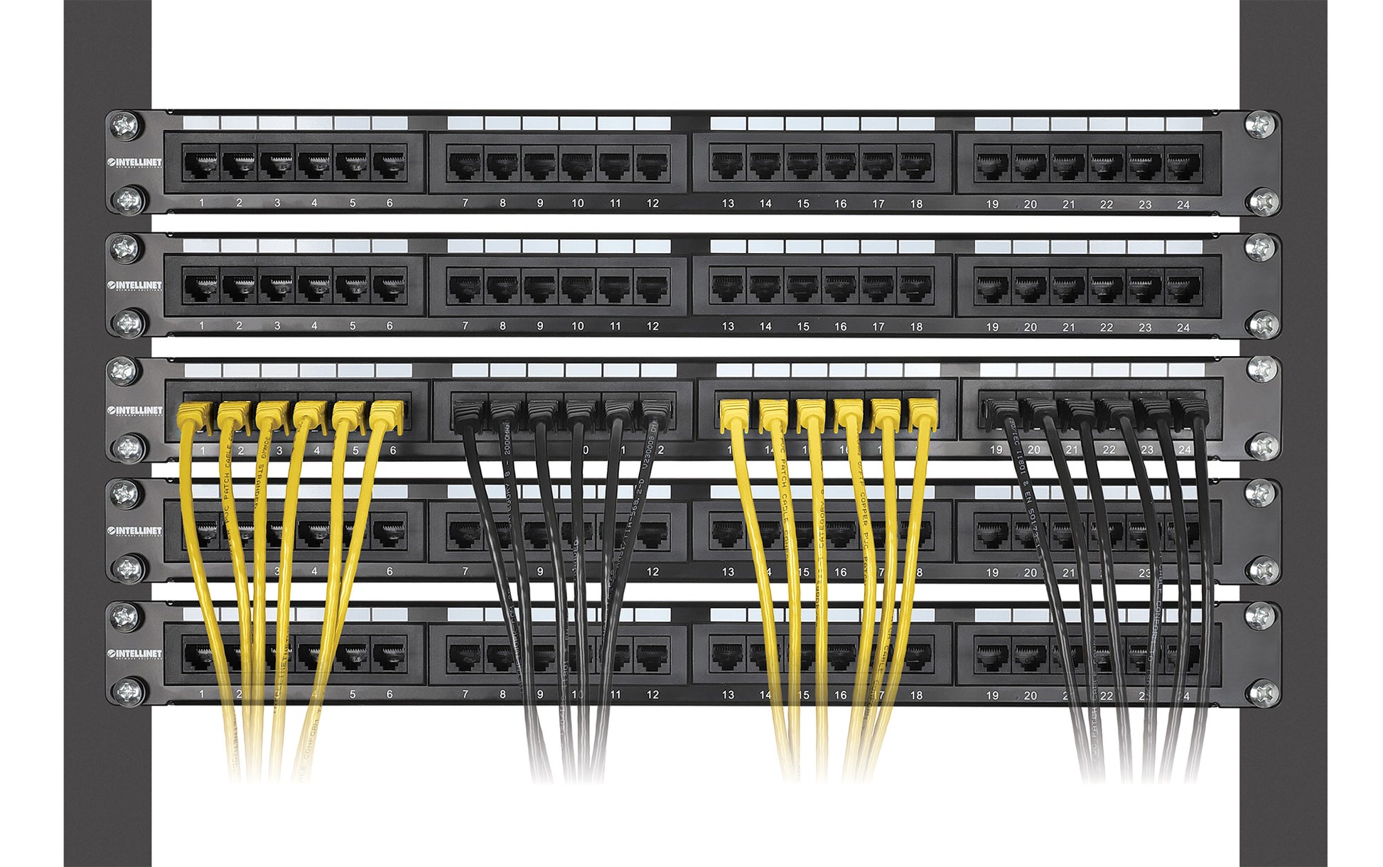 Cat6 U/UTP Slim Network Patch Cable, 1 ft., Yellow, 10-Pack Image 6