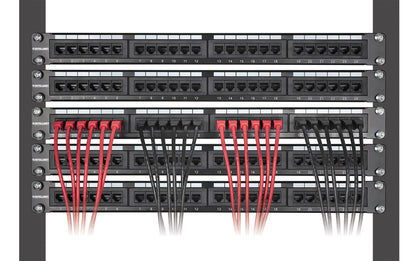 Cat6 U/UTP Slim Network Patch Cable, 1 ft., Red, 10-Pack Image 6