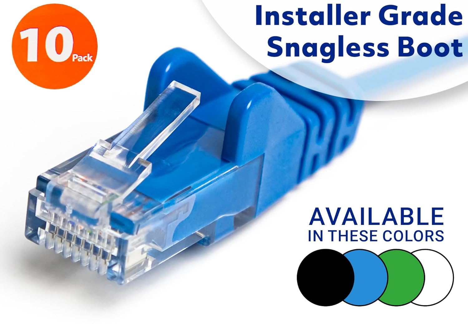 Cat6 U/UTP Slim Network Patch Cable, 1 ft., Black, 10-Pack Image 9
