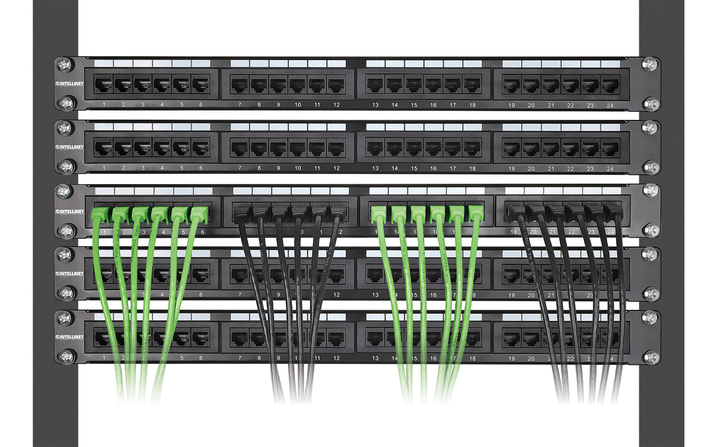 Cat6 U/UTP Slim Network Patch Cable, 0.5 ft., Bright Green, 10-Pack Image 6