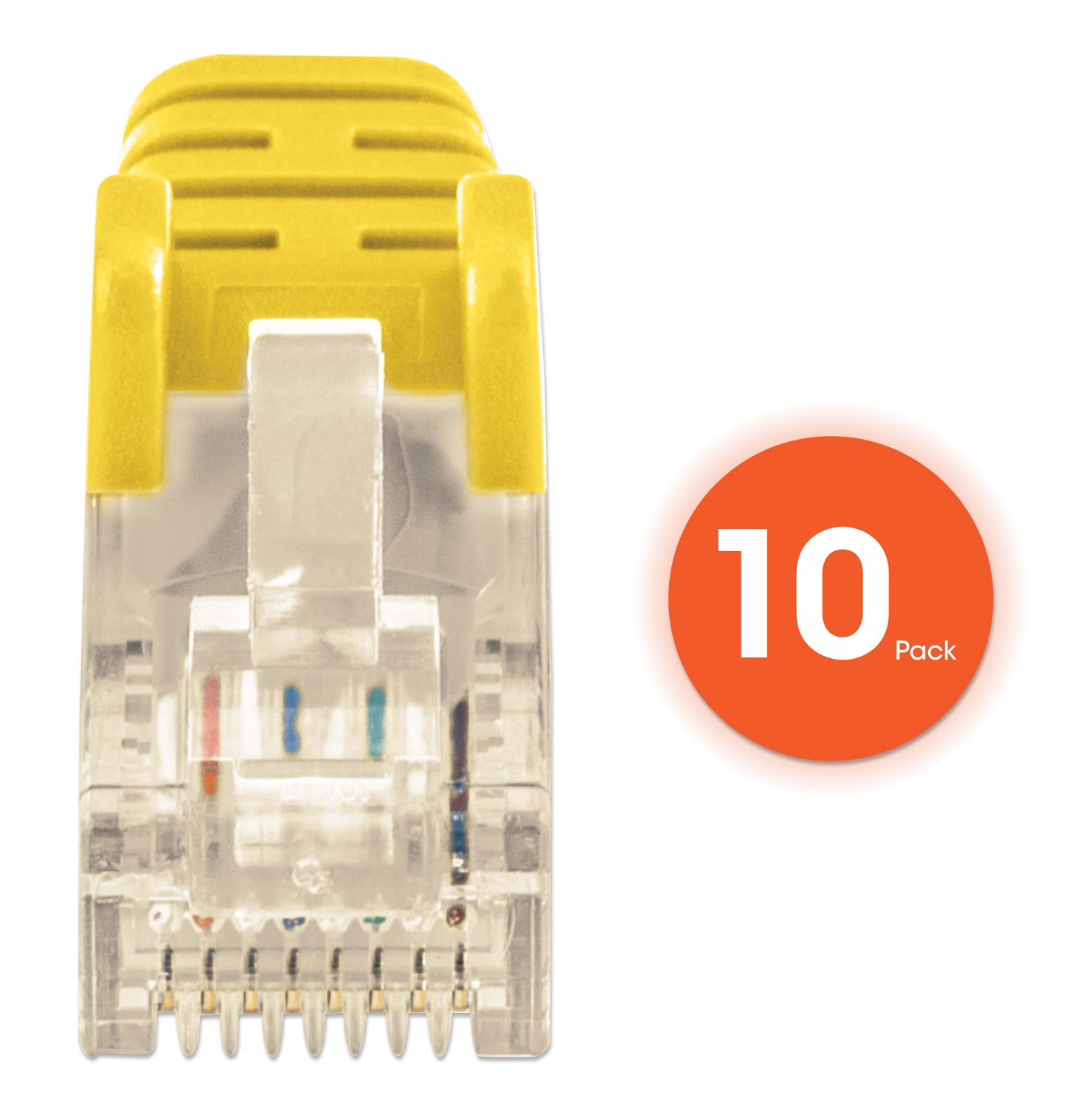 Cat6 U/UTP Slim Network Patch Cable, 3 ft., Yellow, 10-Pack Image 5