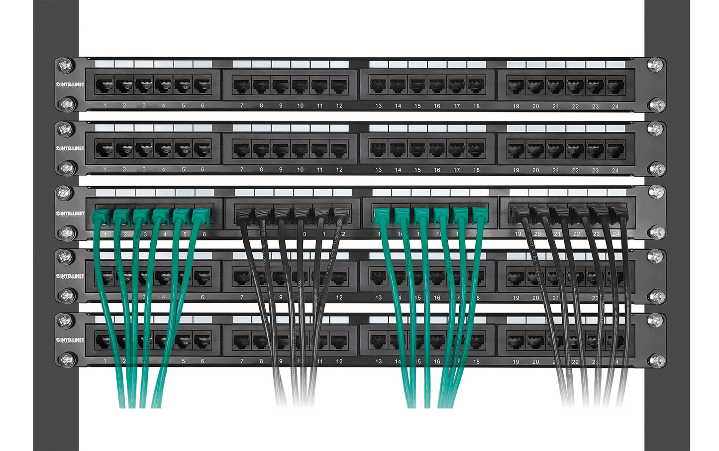 Cat8.1 U/FTP Slim Network Patch Cable, 5 ft., Green, 10-Pack Image 6