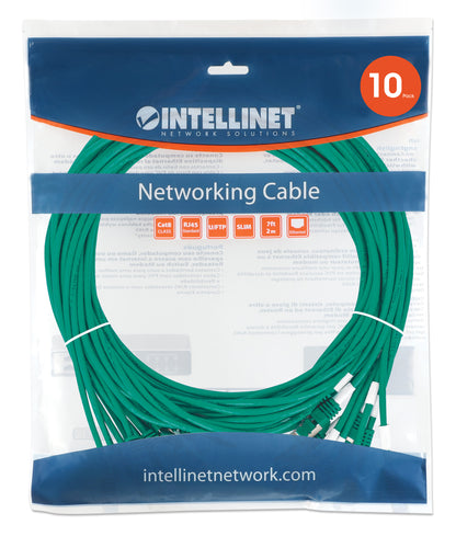 Cat8.1 U/FTP Slim Network Patch Cable, 10 ft., Green, 10-Pack Image 8