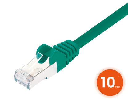 Cat8.1 U/FTP Slim Network Patch Cable, 14 ft., Green, 10-Pack Image 3