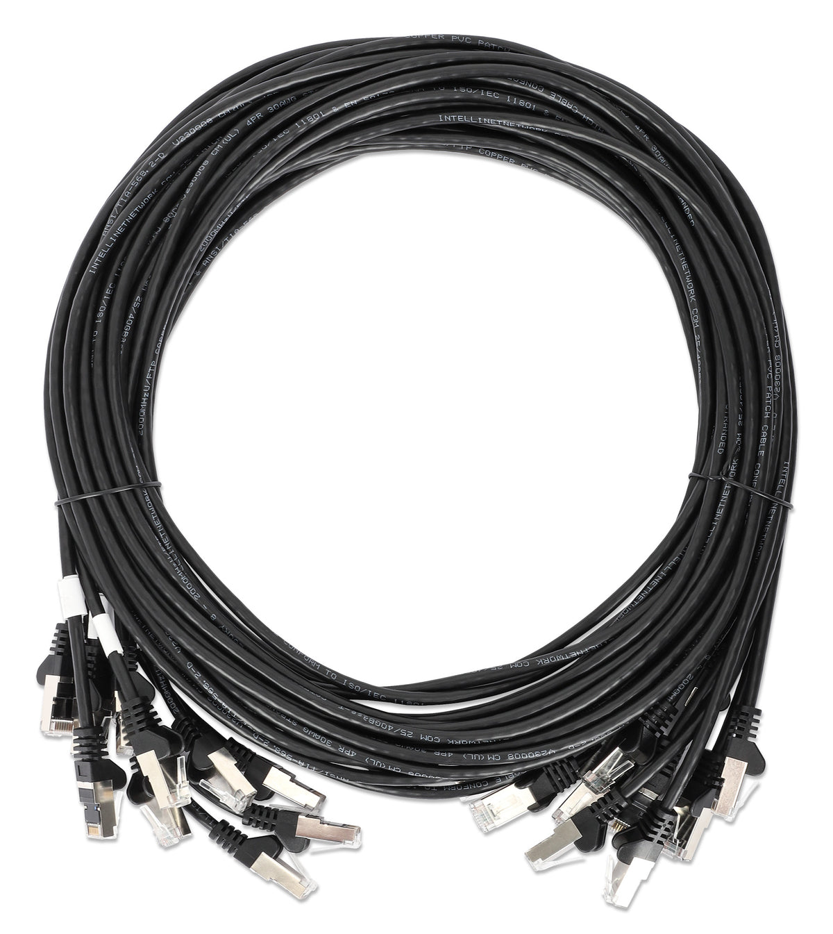 Cat8.1 U/FTP Slim Network Patch Cable, 0.5 ft., Black, 10-Pack Image 7