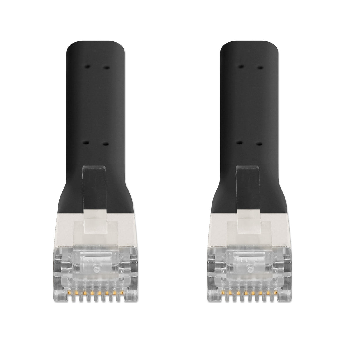 Cat6a F/FTP FlexiBoot Slim Network Patch Cable, 0.3 m, Black Image 3