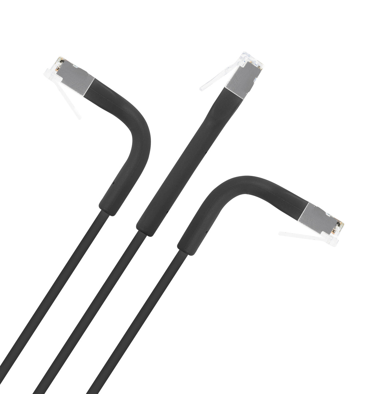 Cat6a F/FTP FlexiBoot Slim Network Patch Cable, 0.3 m, Black Image 5