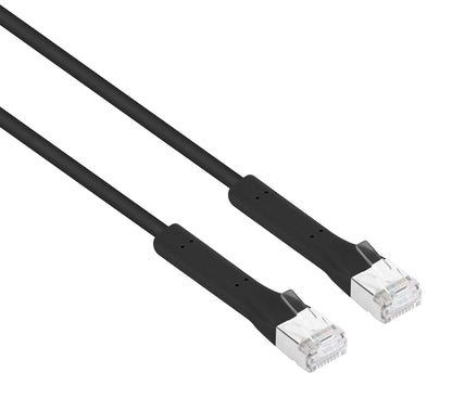 Cat6a F/FTP FlexiBoot Slim Network Patch Cable, 1 m, Black Image 2