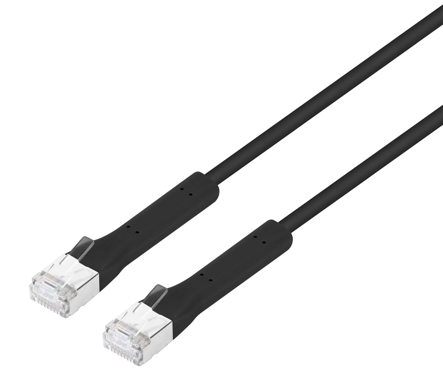 Cat6a F/FTP FlexiBoot Slim Network Patch Cable, 1.5 m, Black Image 1