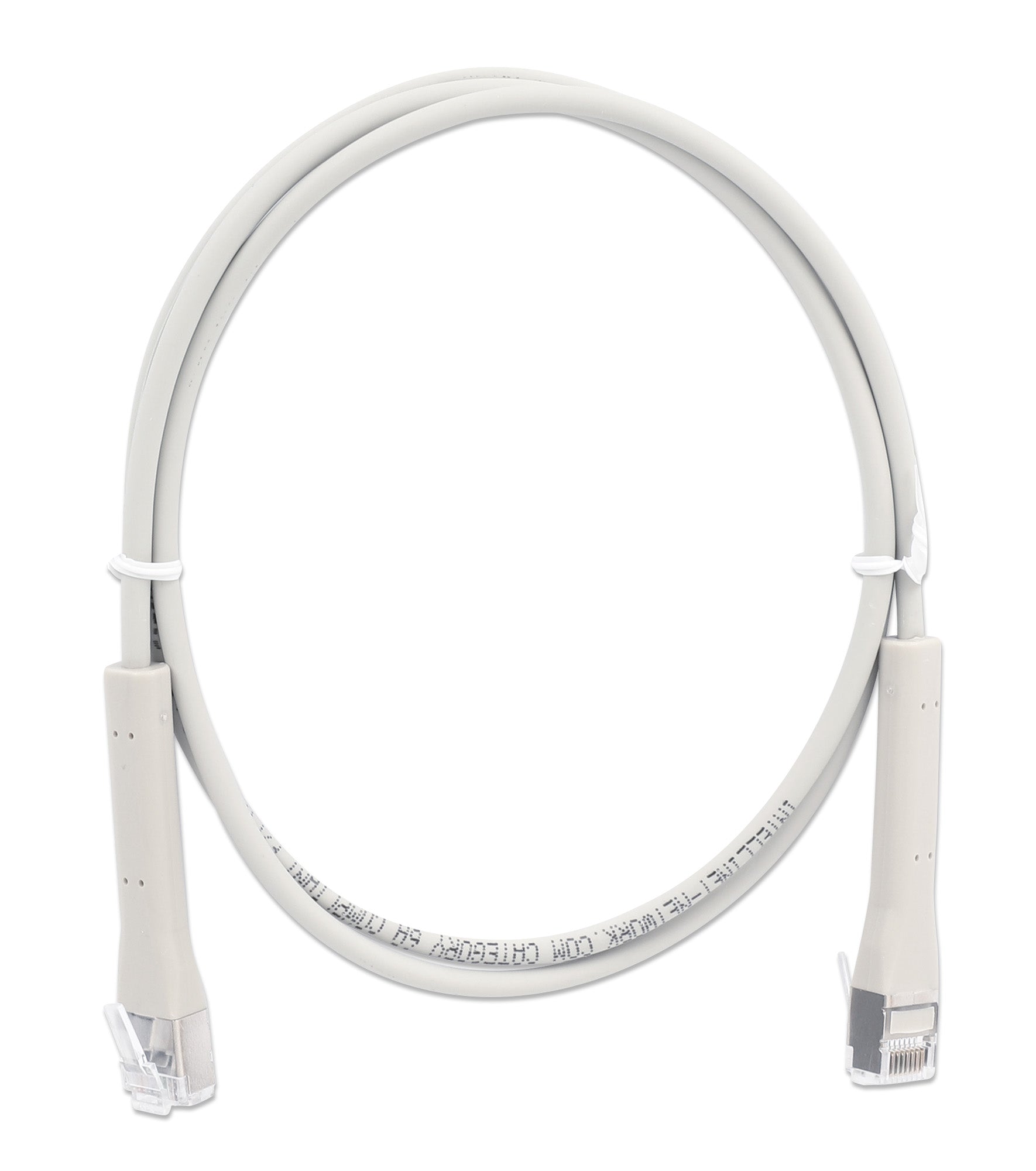 Cat6a F/FTP FlexiBoot Slim Network Patch Cable, 1 m, Gray Image 7
