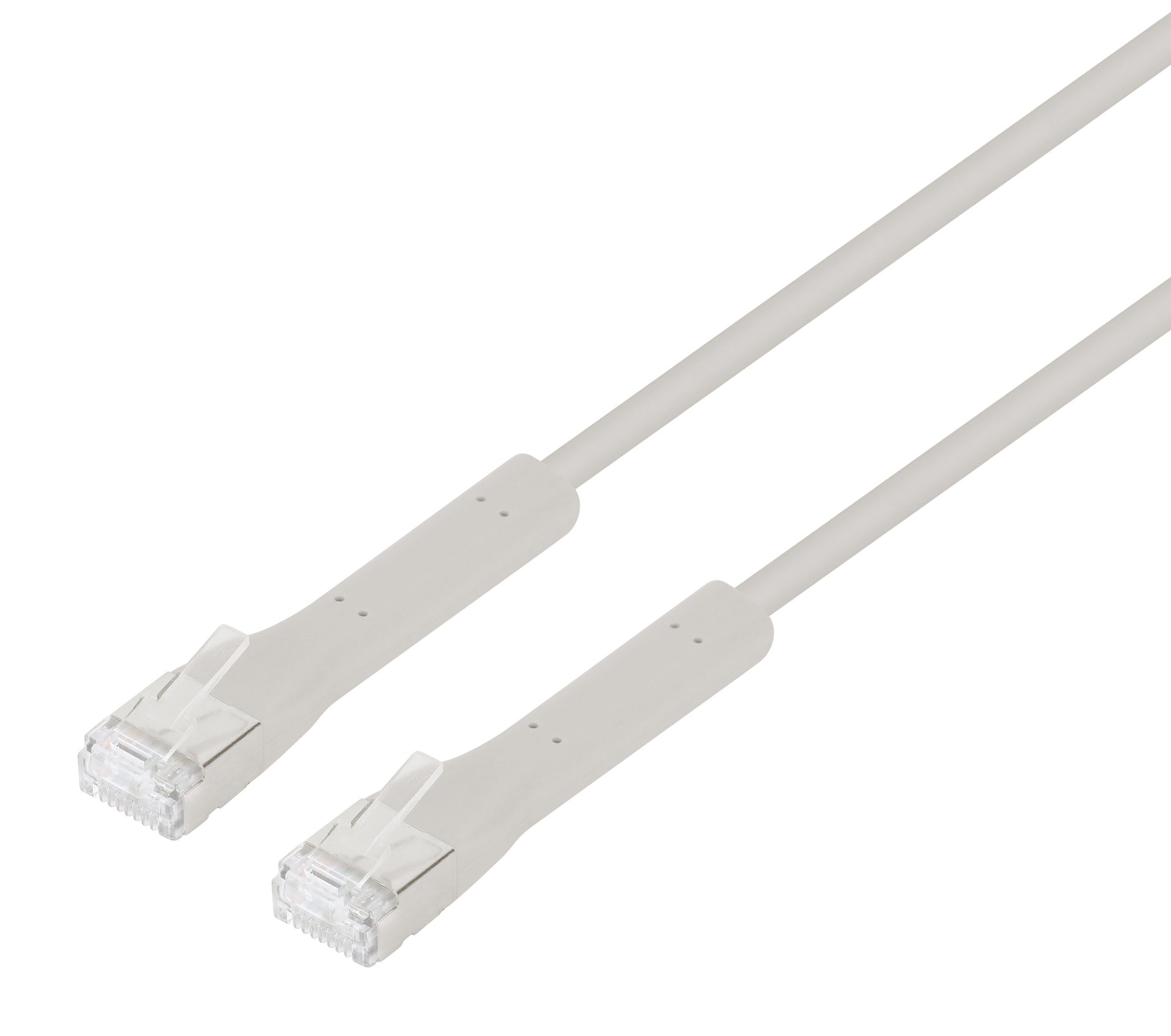 Cat6a F/FTP FlexiBoot Slim Network Patch Cable, 2 m, Gray Image 1