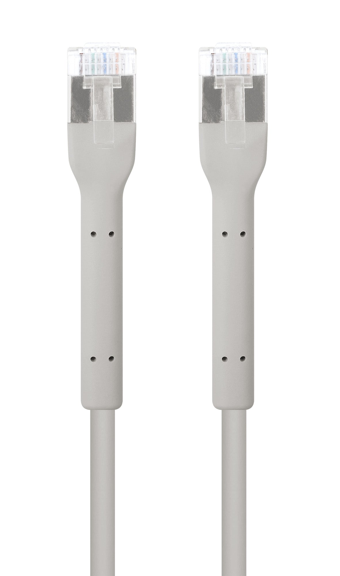 Cat6a F/FTP FlexiBoot Slim Network Patch Cable, 2 m, Gray Image 4