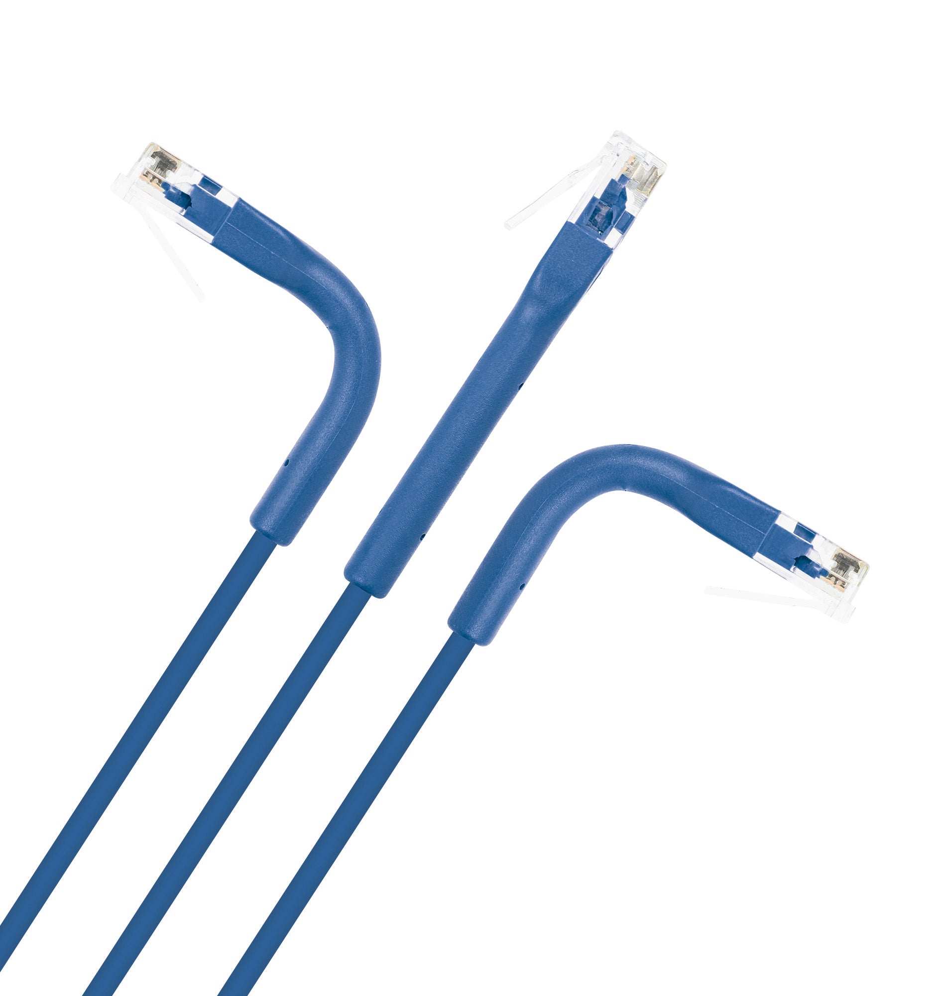 Cat6 U/UTP FlexiBoot Slim Network Patch Cable, 2 ft., Blue, 10-Pack Image 7