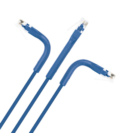 Cat6 U/UTP FlexiBoot Slim Network Patch Cable, 5 ft., Blue, 10-Pack Image 7