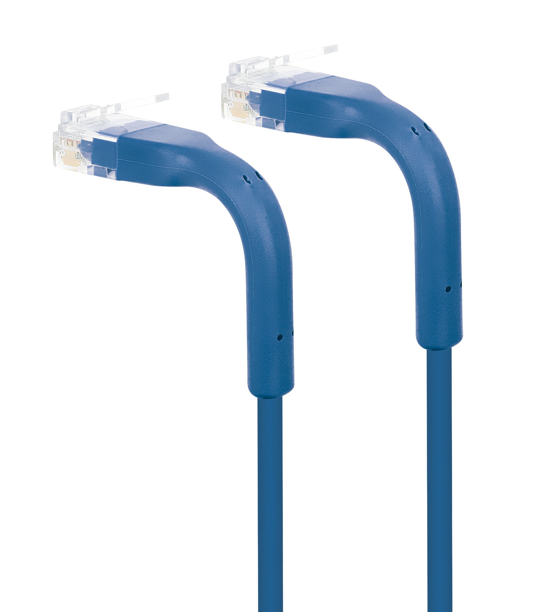 Cat6 U/UTP FlexiBoot Slim Network Patch Cable, 10 ft., Blue, 10-Pack Image 8