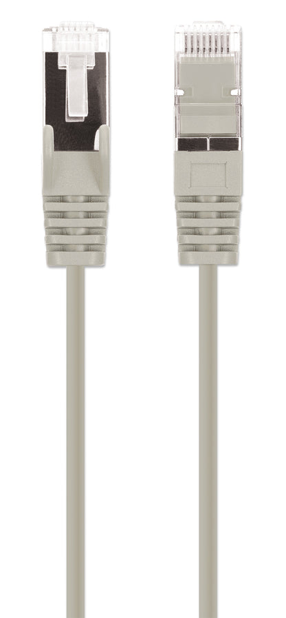 Cat8.1 U/FTP Slim Network Patch Cable, 1.5 ft., Gray, 10-Pack Image 4