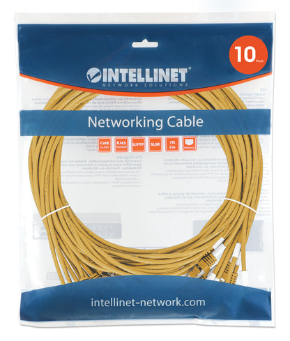 Cat8.1 U/FTP Slim Network Patch Cable, 1.5 ft., Yellow, 10-Pack Image 8