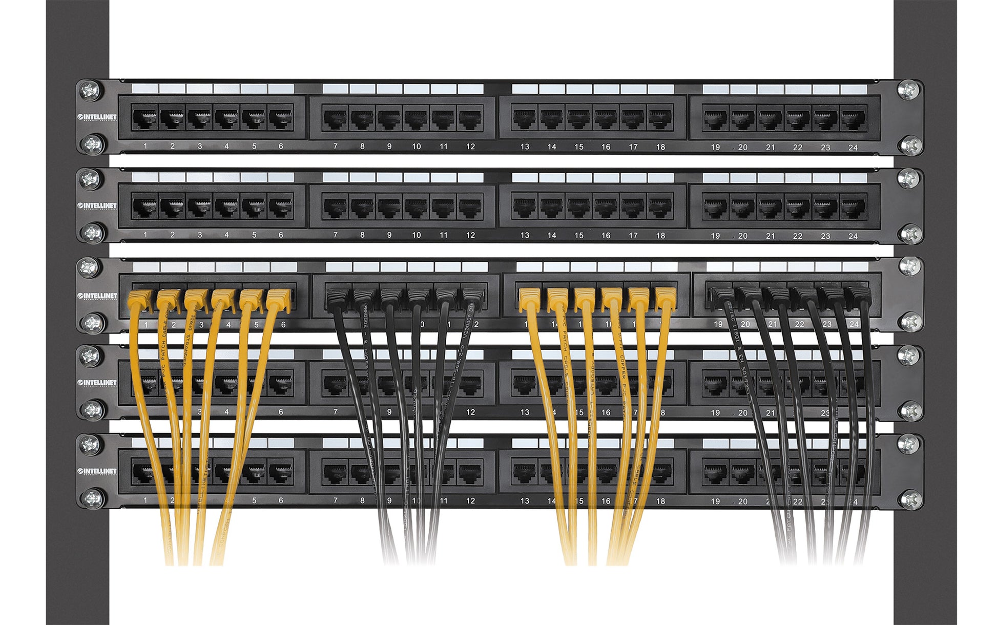 Cat8.1 U/FTP Slim Network Patch Cable, 3 ft., Yellow, 10-Pack Image 6