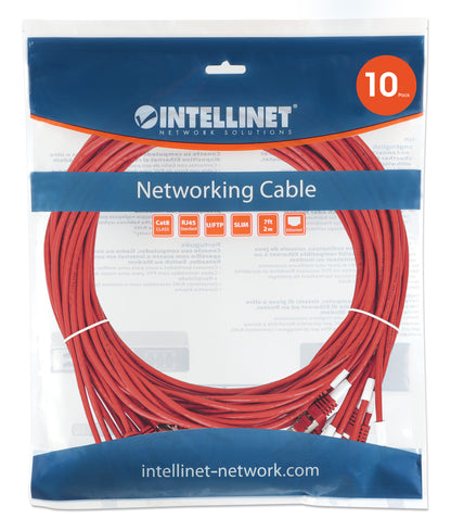 Cat8.1 U/FTP Slim Network Patch Cable, 3 ft., Red, 10-Pack Image 8