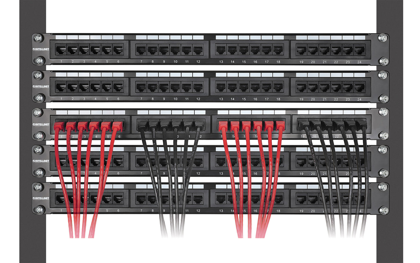 Cat8.1 U/FTP Slim Network Patch Cable, 5 ft., Red, 10-Pack Image 6