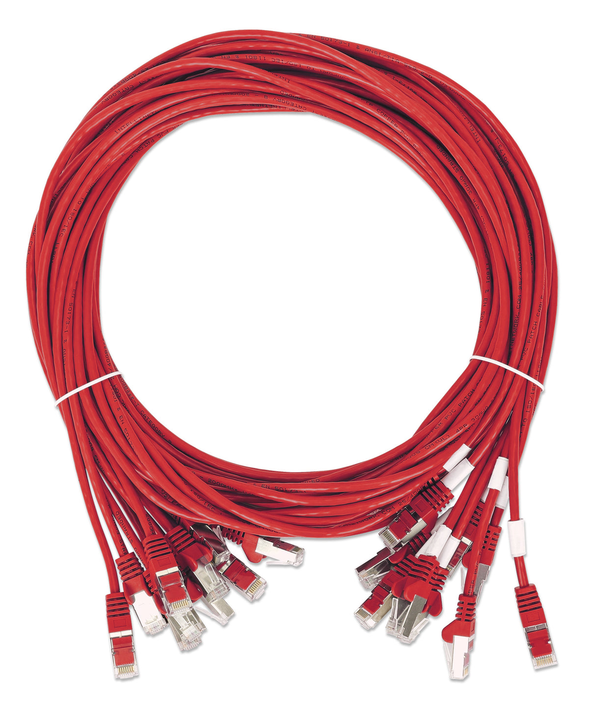 Cat8.1 U/FTP Slim Network Patch Cable, 5 ft., Red, 10-Pack Image 7