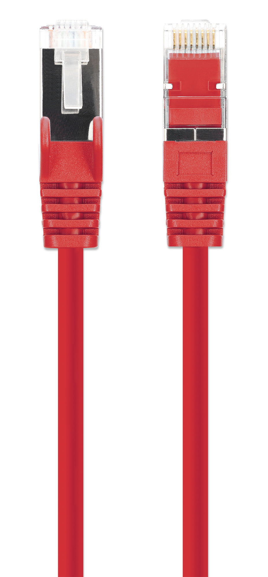 Cat8.1 U/FTP Slim Network Patch Cable, 7 ft., Red, 10-Pack Image 4