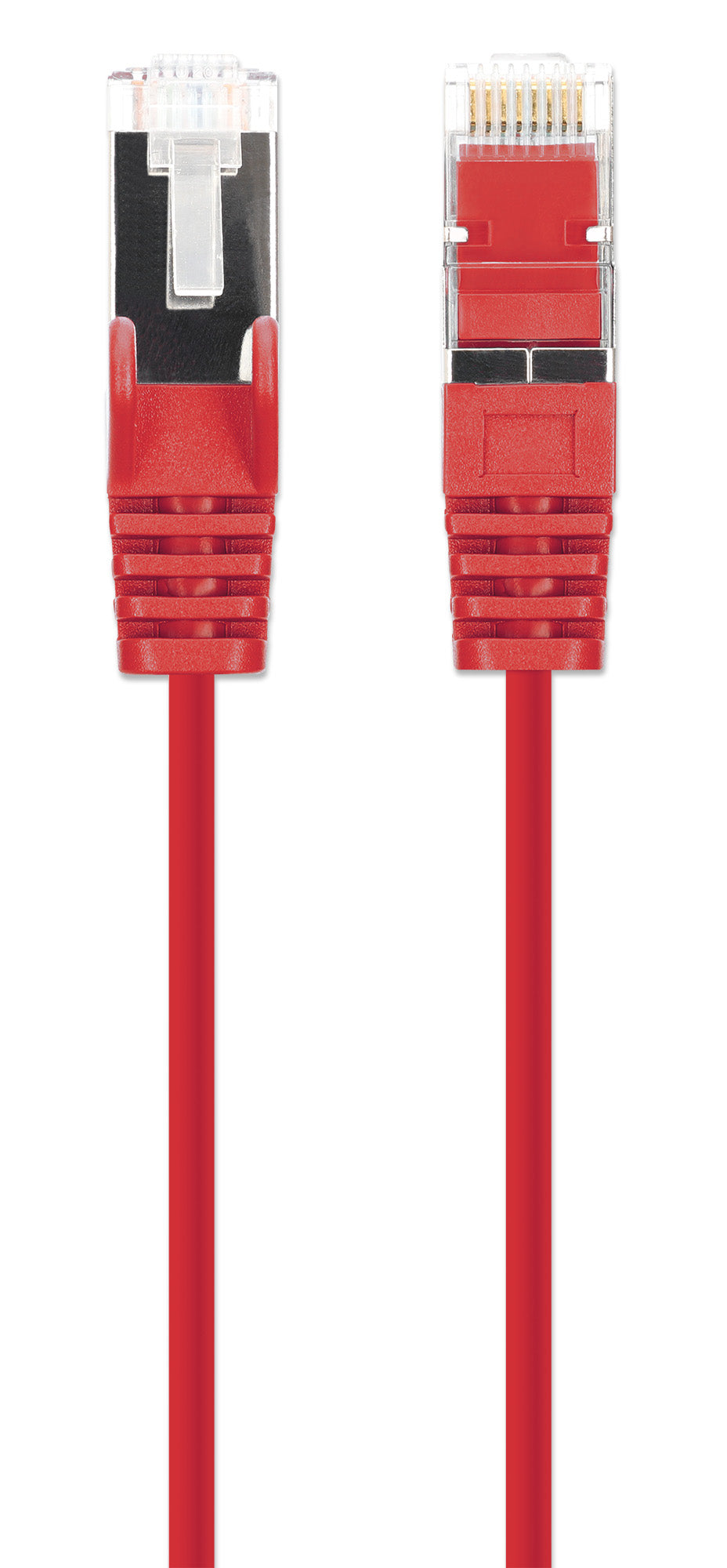 Cat8.1 U/FTP Slim Network Patch Cable, 10 ft., Red, 10-Pack Image 4